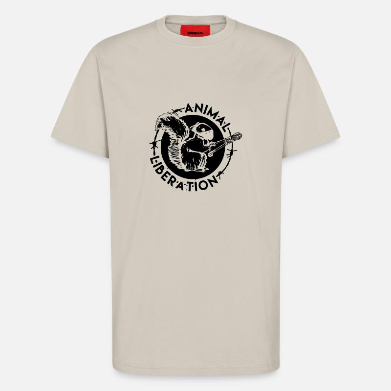 Animal Liberation Eichhörnchen - T-Shirt - made by SPREAD - WARM CLAY