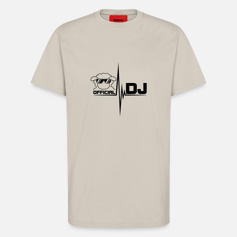 Official DJ Sheep - T-shirt bio décontracté fabriqué en UE - WARM CLAY