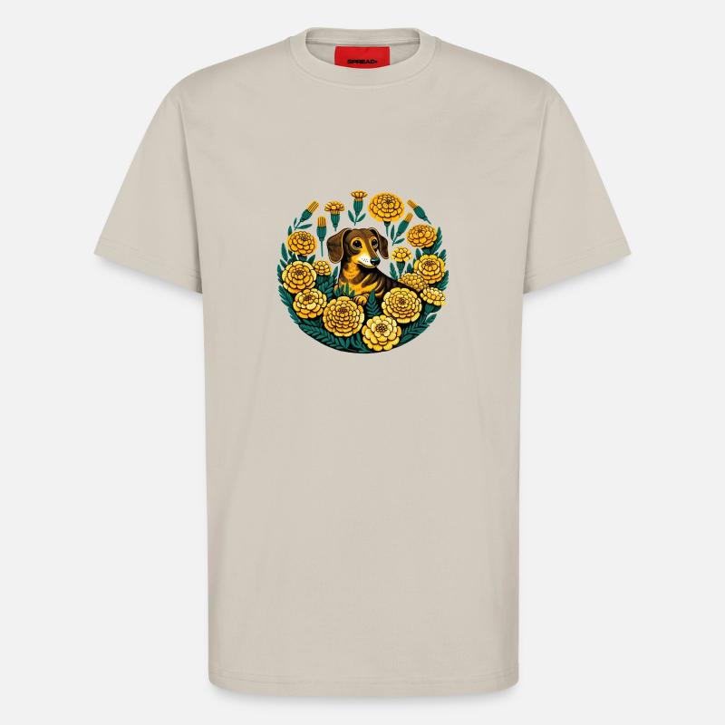 Dackel - T-Shirt - made by SPREAD - WARM CLAY