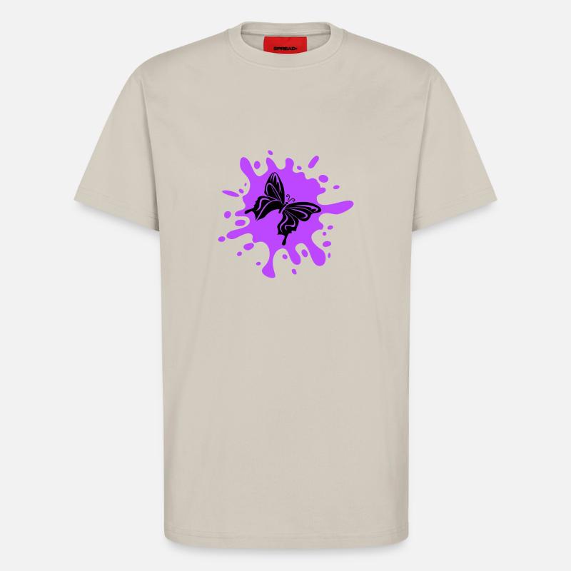 schmetterling farbklecks - T-Shirt - made by SPREAD - WARM CLAY