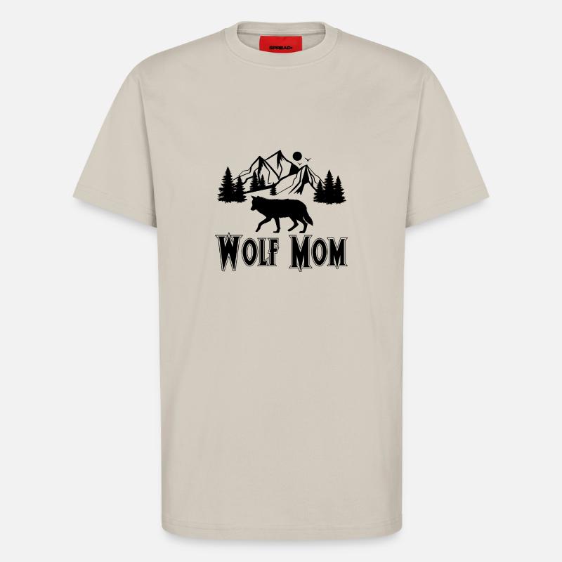 Wolfsmutter 1 - T-Shirt - made by SPREAD - WARM CLAY