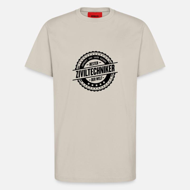 Bester Ziviltechniker - T-Shirt - made by SPREAD - WARM CLAY