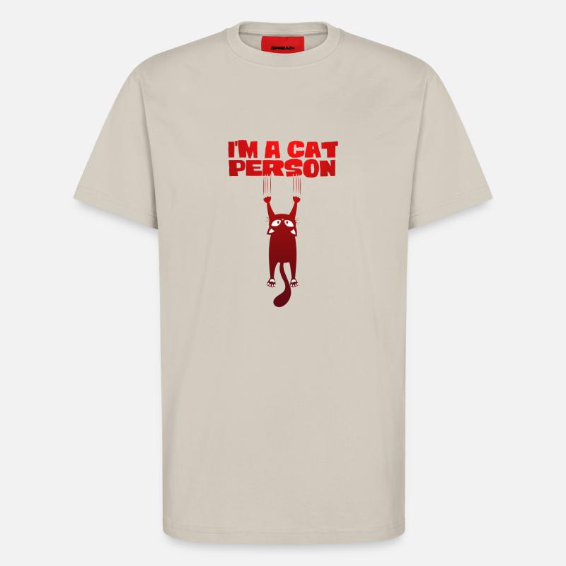 Ich bin ein Katzenmensch - T-Shirt - made by SPREAD - WARM CLAY