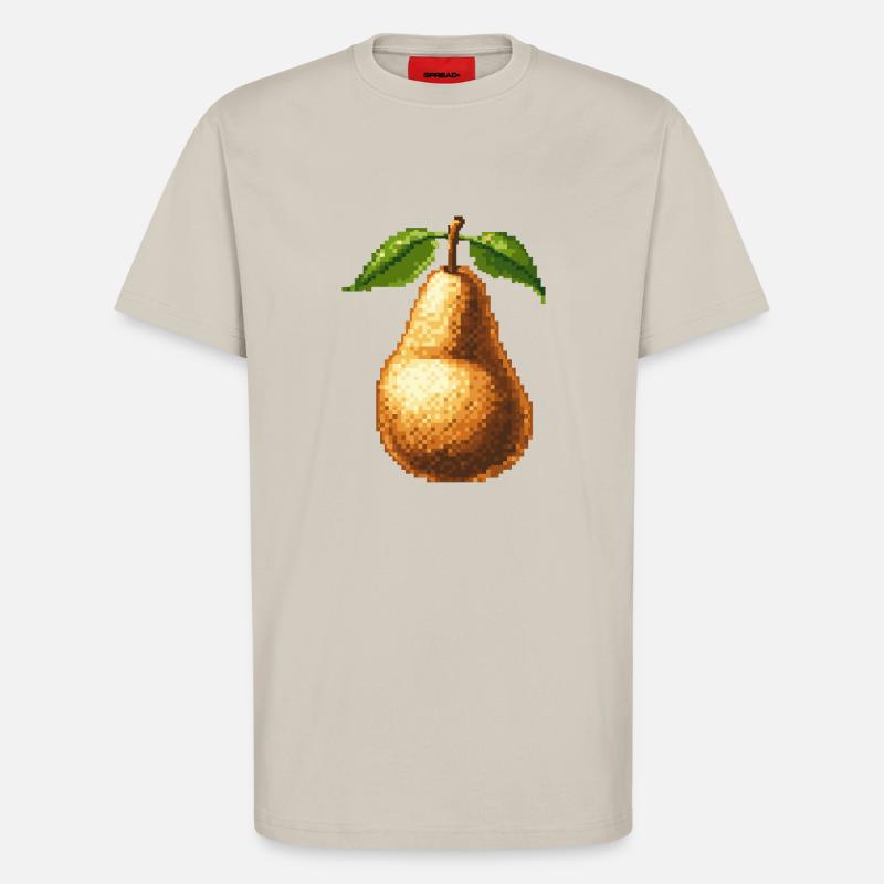 Birne Pixel Gamer - T-Shirt - made by SPREAD - WARM CLAY
