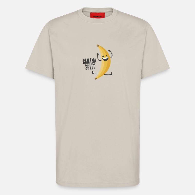 Banana Split - T-shirt bio décontracté fabriqué en UE - WARM CLAY