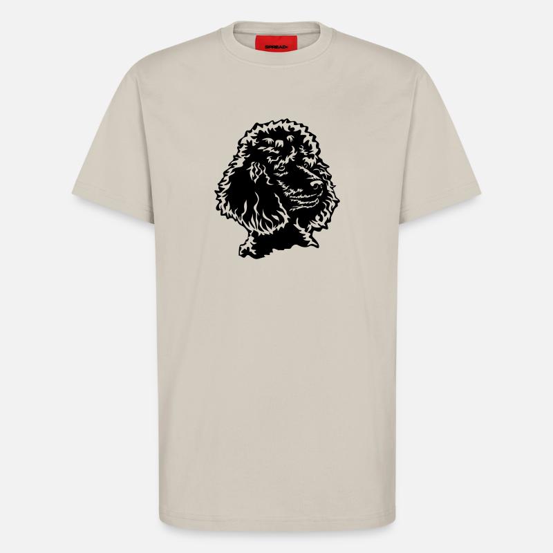 Pudel Kopf - T-Shirt - made by SPREAD - WARM CLAY