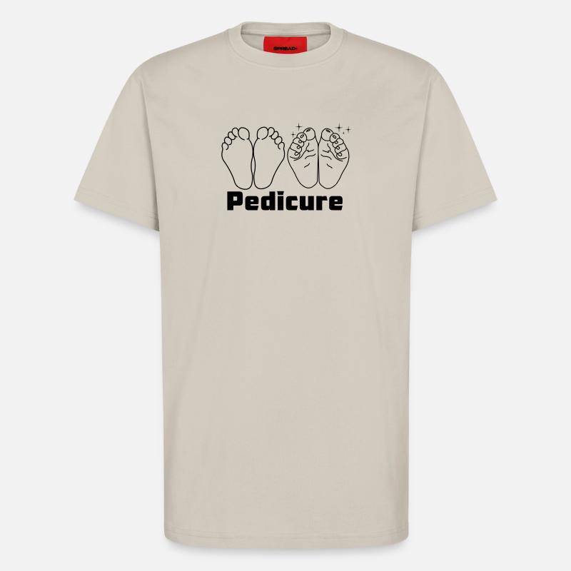 Füße mit Text Pediküre - T-Shirt - made by SPREAD - WARM CLAY