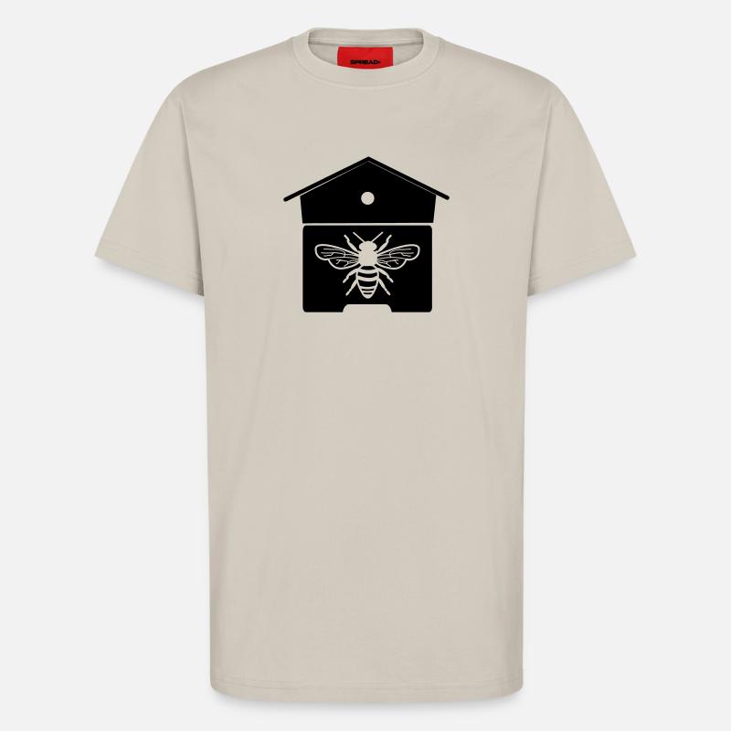 Bienenhaus oder Bienennest - T-Shirt - made by SPREAD - WARM CLAY