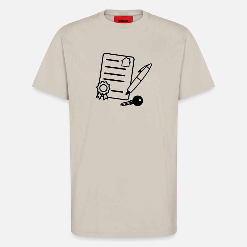 Sign house contract - T-Shirt - made by SPREAD - WARM CLAY