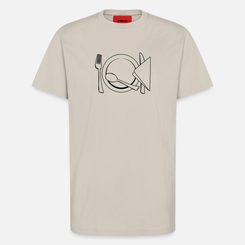 Besteckteller Serviette - T-Shirt - made by SPREAD - WARM CLAY