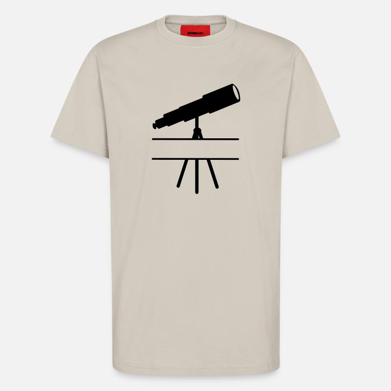 Teleskop-Schattenbild mit Leerzeichen oder Balken - T-Shirt - made by SPREAD - WARM CLAY