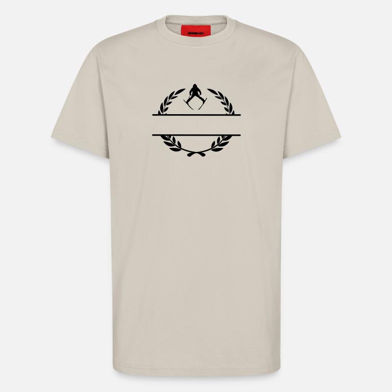 Couronne de laurier 13 - T-shirt bio décontracté fabriqué en UE - WARM CLAY