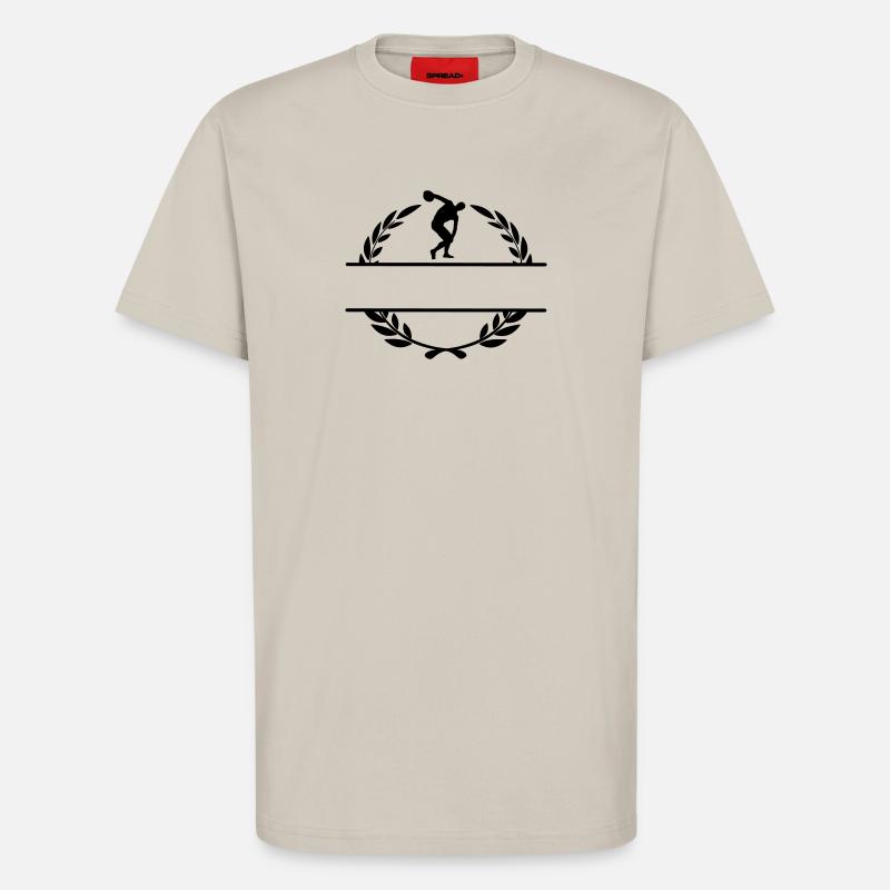 Discus thrower in laurel wreath - T-Shirt - made by SPREAD - WARM CLAY