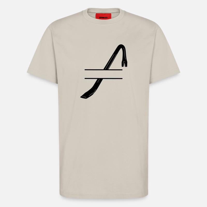 Einbruchslogo Brechstange oder Brechstange - T-Shirt - made by SPREAD - WARM CLAY