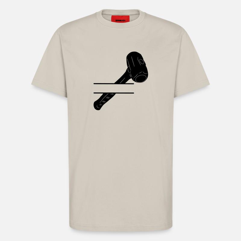 Hammermonogramm zum Abbruch - T-Shirt - made by SPREAD - WARM CLAY