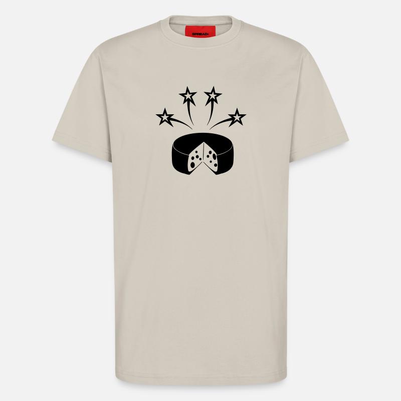 Käse mit vier Sternen - T-Shirt - made by SPREAD - WARM CLAY