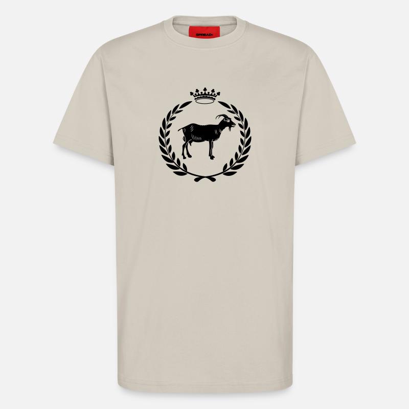 Bester Ziegen- oder Käse-Lorbeerkranz - T-Shirt - made by SPREAD - WARM CLAY