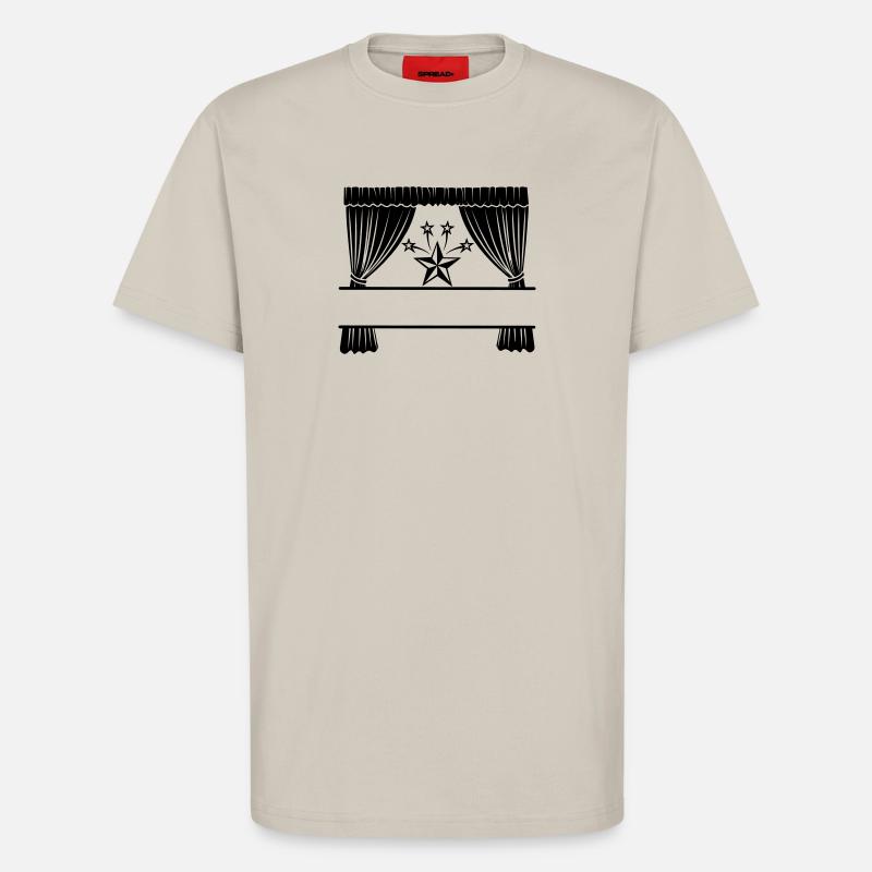 Vorhänge Ich bin ein Star - T-Shirt - made by SPREAD - WARM CLAY