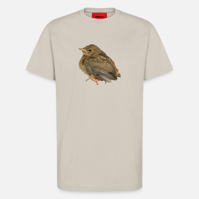 Succursale de Robin - T-shirt bio décontracté fabriqué en UE - WARM CLAY