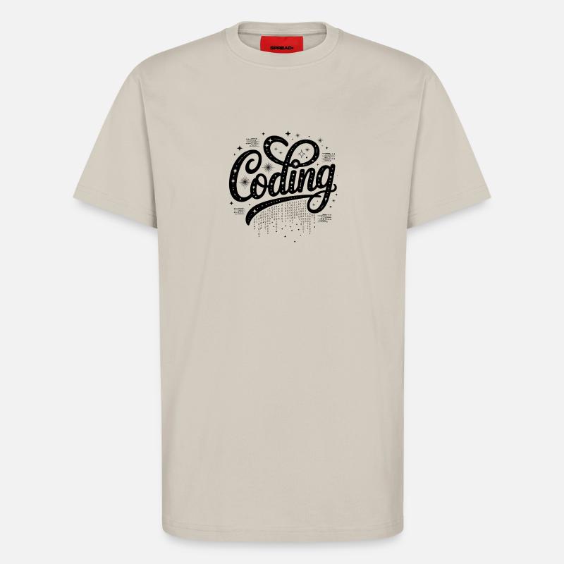 Codierung – Cooles Technologiedesign - T-Shirt - made by SPREAD - WARM CLAY