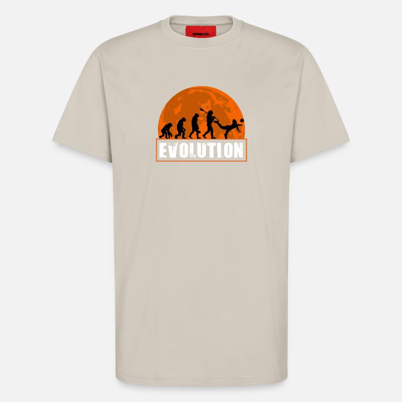 Évolution du volley-ball Joueuse Athlète - T-shirt bio décontracté fabriqué en UE - WARM CLAY