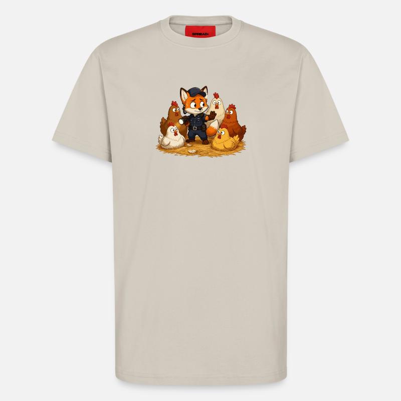 Fuchs Sicherheitsheld Hof - T-Shirt - made by SPREAD - WARM CLAY
