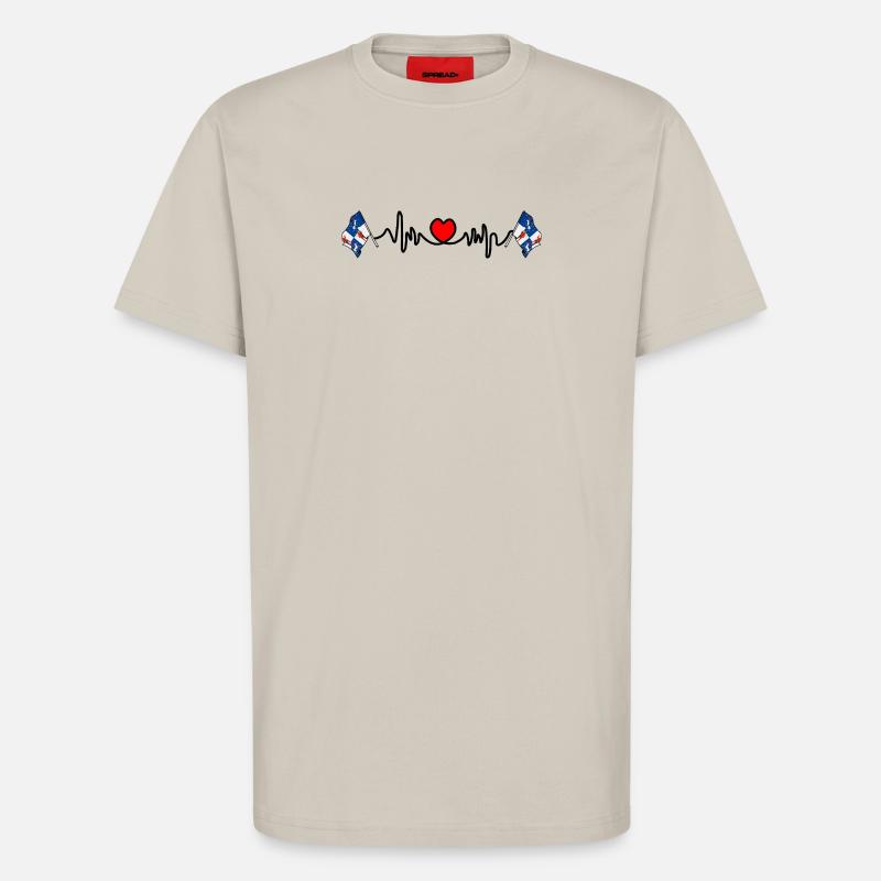 Norrbotten Herzfrequenz-Design - T-Shirt - made by SPREAD - WARM CLAY
