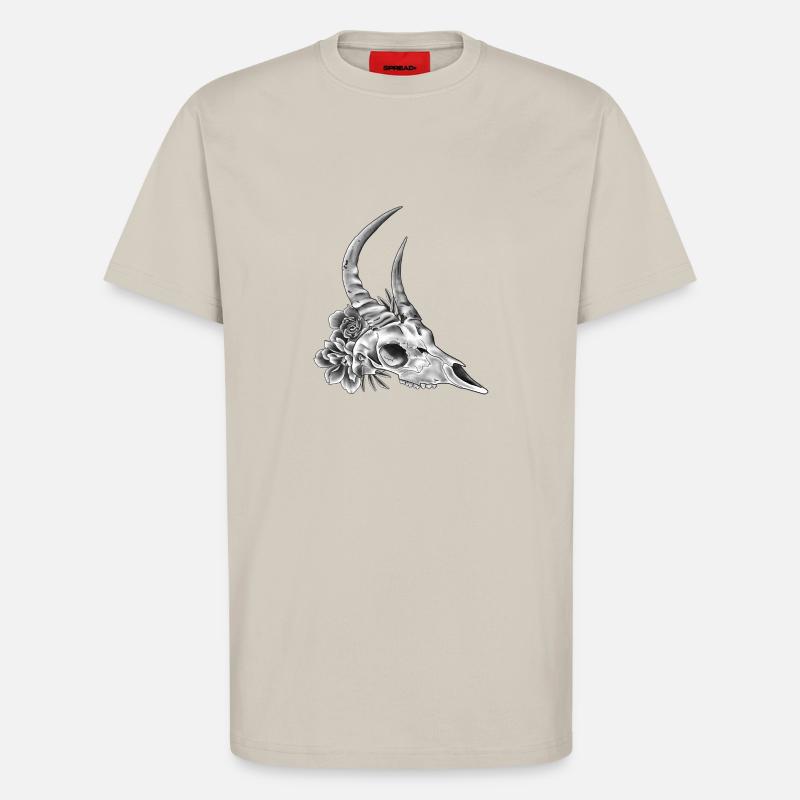 Bockschädel - T-Shirt - made by SPREAD - WARM CLAY