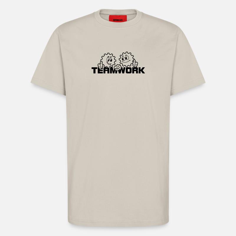 Teamwork 3 - T-Shirt - made by SPREAD - WARM CLAY