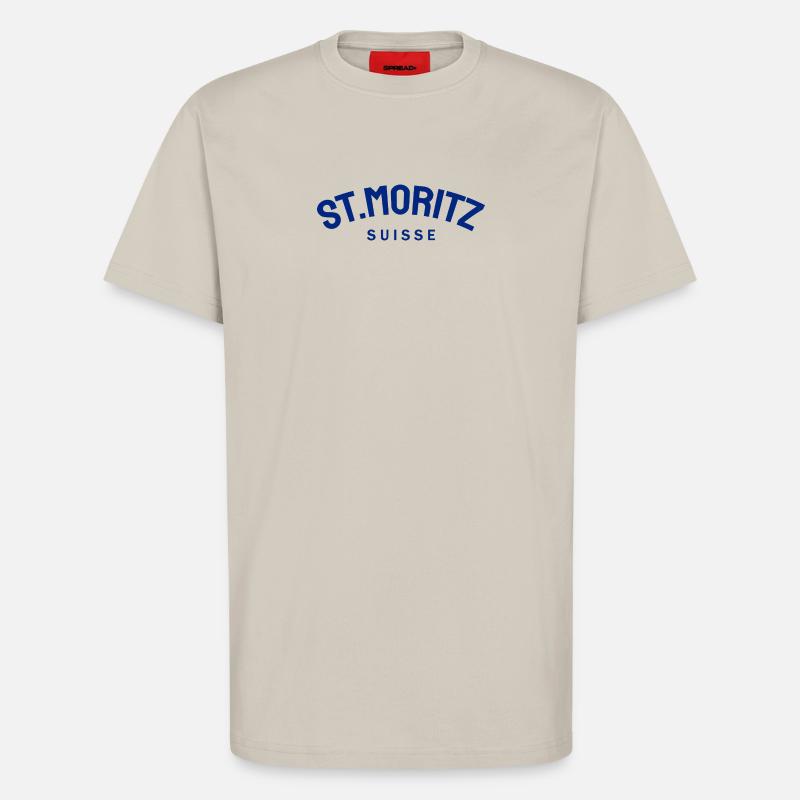 St. Moritz - Suisse - Schweiz - Swiss - T-Shirt - made by SPREAD - WARM CLAY