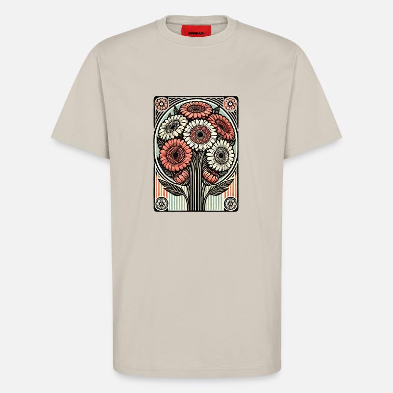 Gerbera Gänseblümchen - T-Shirt - made by SPREAD - WARM CLAY
