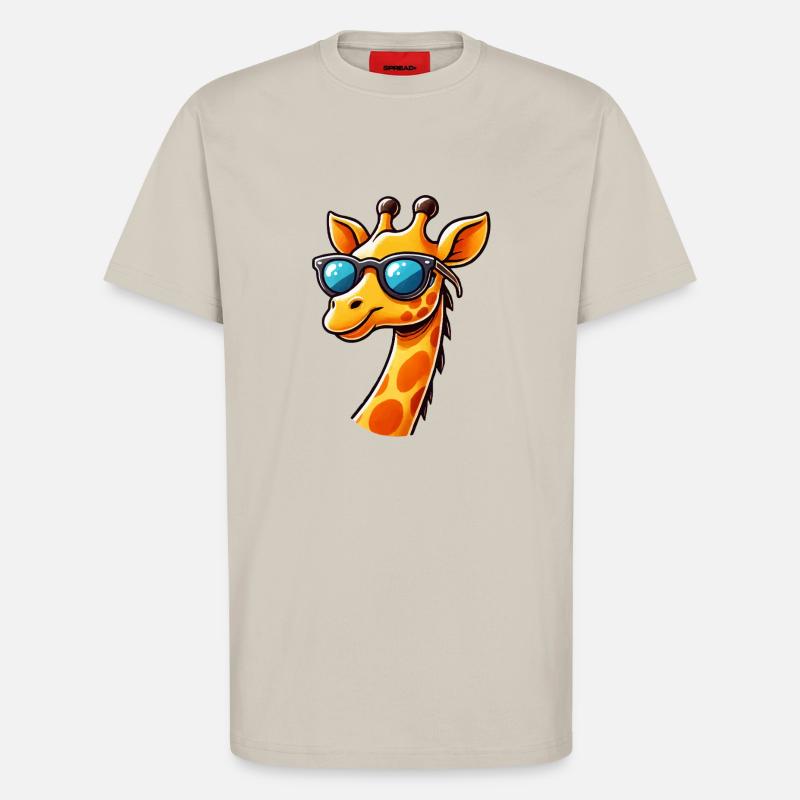 giraffe comic cool - T-Shirt - made by SPREAD - WARM CLAY