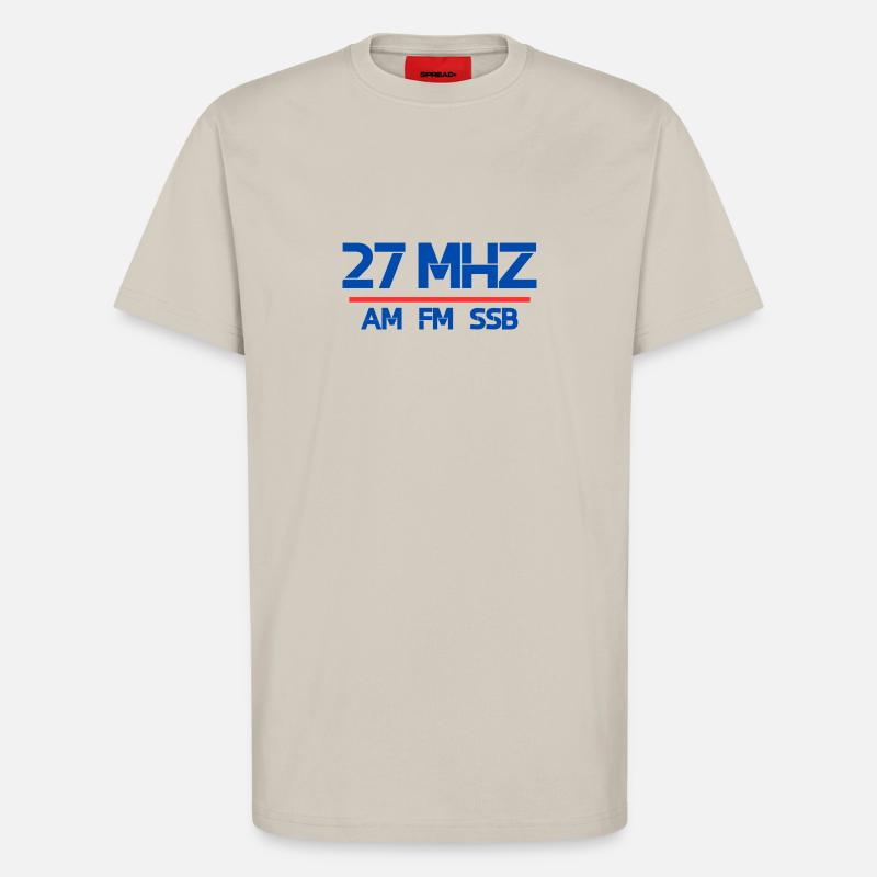 27 MHz am fm ssb - T-Shirt - made by SPREAD - WARM CLAY