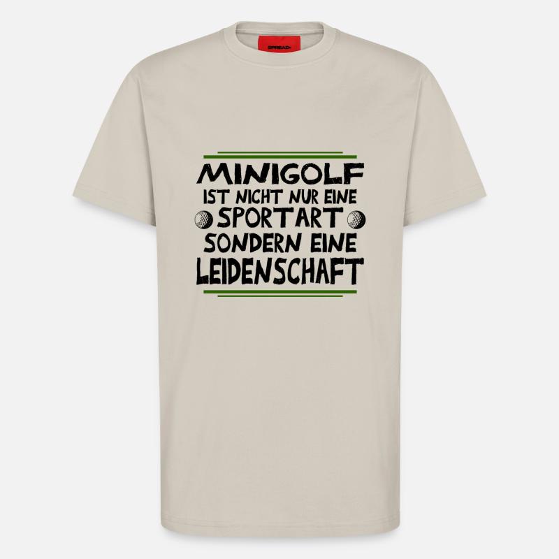 Minigolf Leidenschaft - T-Shirt - made by SPREAD - WARM CLAY
