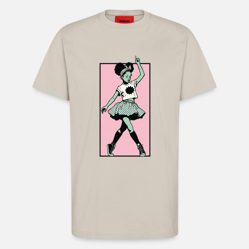 Danseuse #7 - T-shirt bio décontracté fabriqué en UE - WARM CLAY