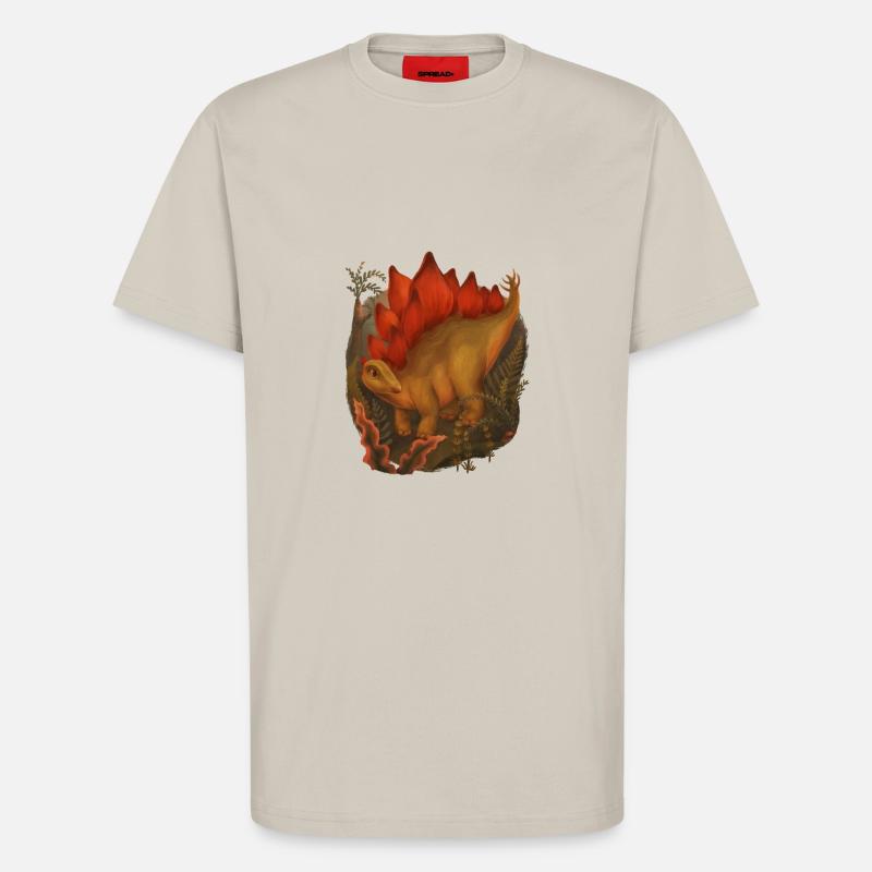 Stegosaurus - T-Shirt - made by SPREAD - WARM CLAY