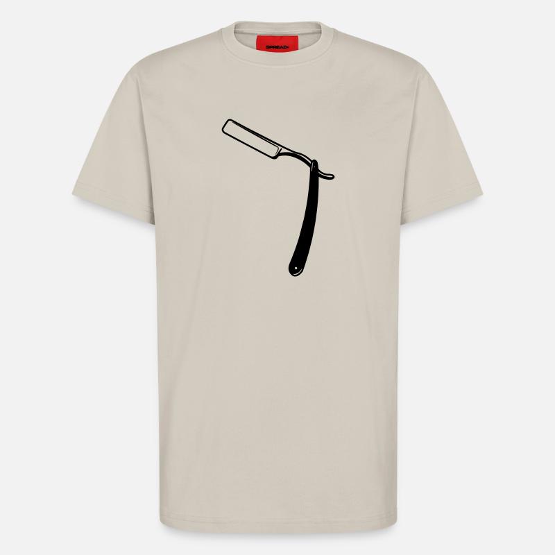 Razor open transparent shadow image - T-Shirt - made by SPREAD - WARM CLAY