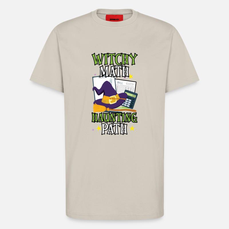 Hexenmathe Spukpfad Buchhalter Halloween - T-Shirt - made by SPREAD - WARM CLAY