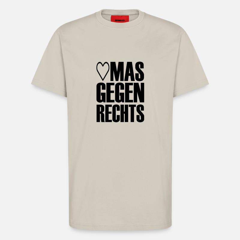 omas gegen rechts - T-Shirt - made by SPREAD - WARM CLAY