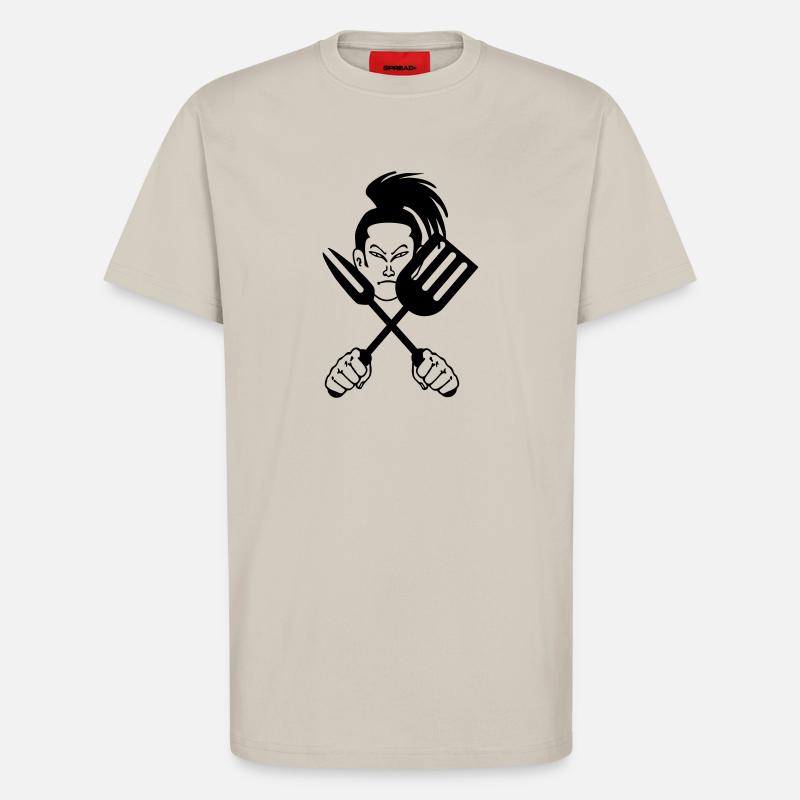Japanischer Samurai-Koch - T-Shirt - made by SPREAD - WARM CLAY