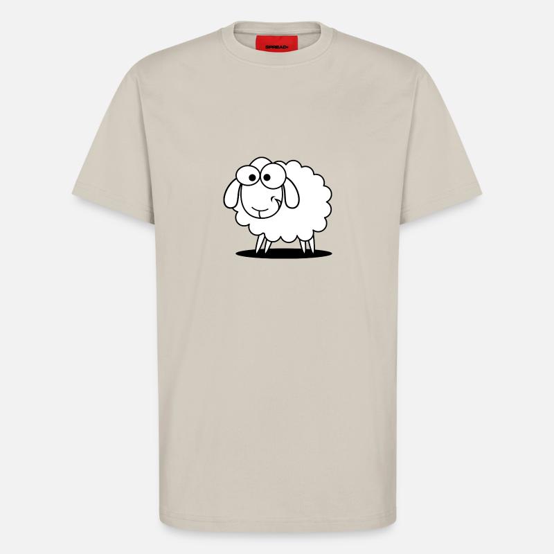 Witziges Schaf - T-Shirt - made by SPREAD - WARM CLAY
