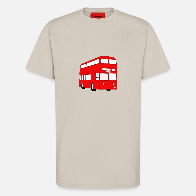Doppeldecker Bus - T-Shirt - made by SPREAD - WARM CLAY