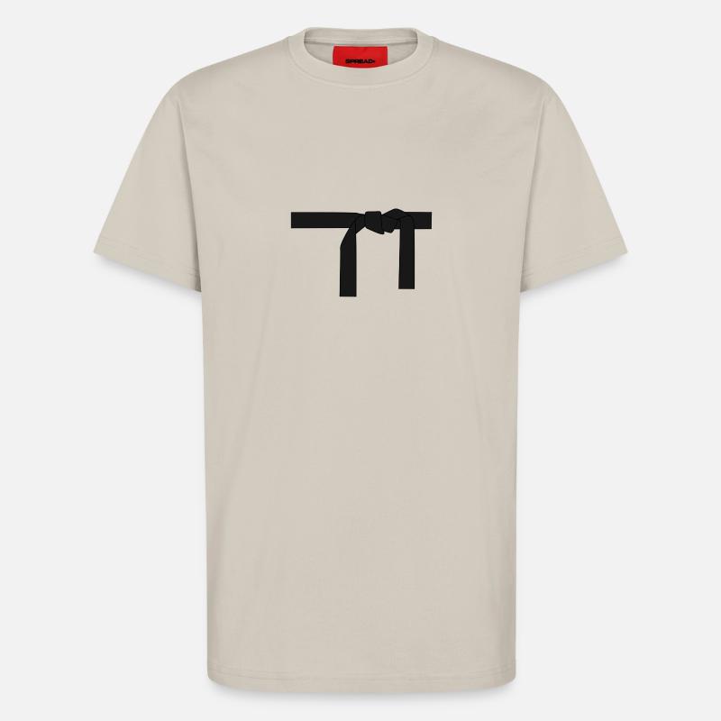 Schwarzer Gürtel. Geschenkidee - T-Shirt - made by SPREAD - WARM CLAY