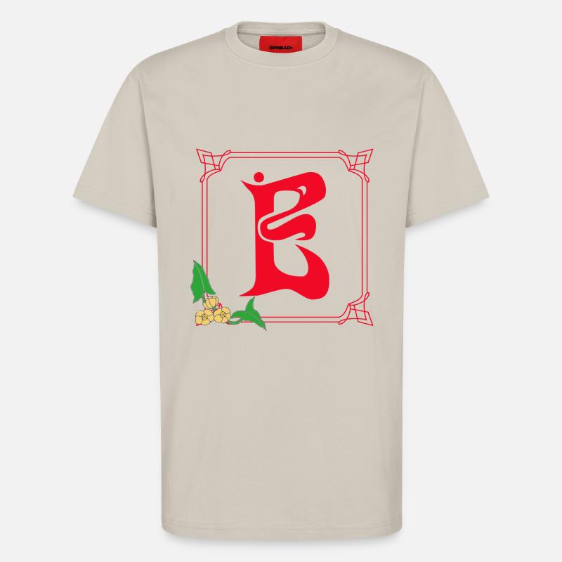 jugendstil e rot - T-Shirt - made by SPREAD - WARM CLAY