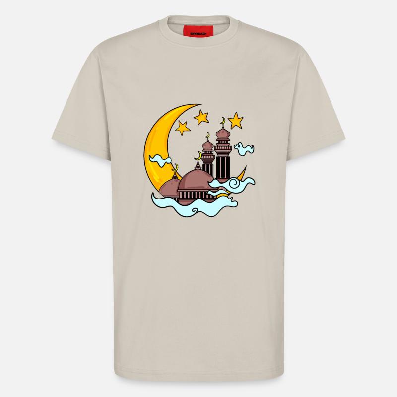 Moschee mit Halbmond - T-Shirt - made by SPREAD - WARM CLAY