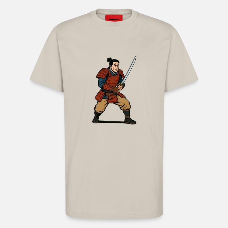 japan krieger samurai - T-Shirt - made by SPREAD - WARM CLAY
