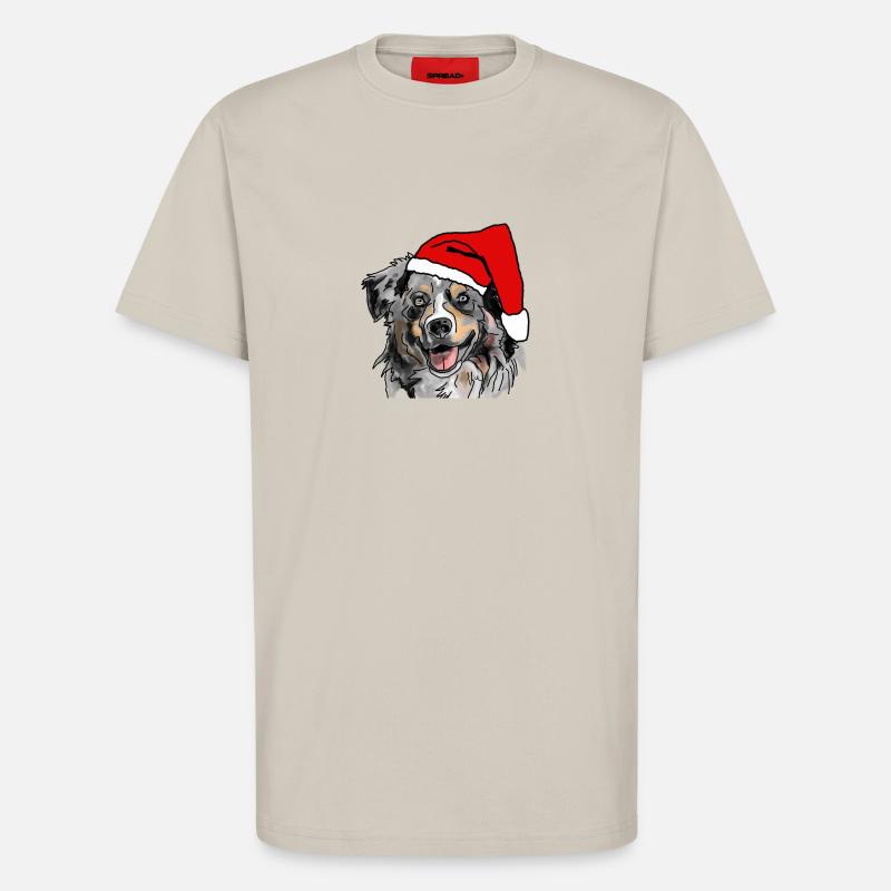 Australian Shepherd Aussie Weihnachten - T-Shirt - made by SPREAD - WARM CLAY