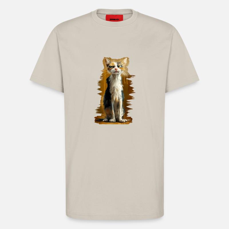 Crumpy Cat - T-Shirt - made by SPREAD - WARM CLAY