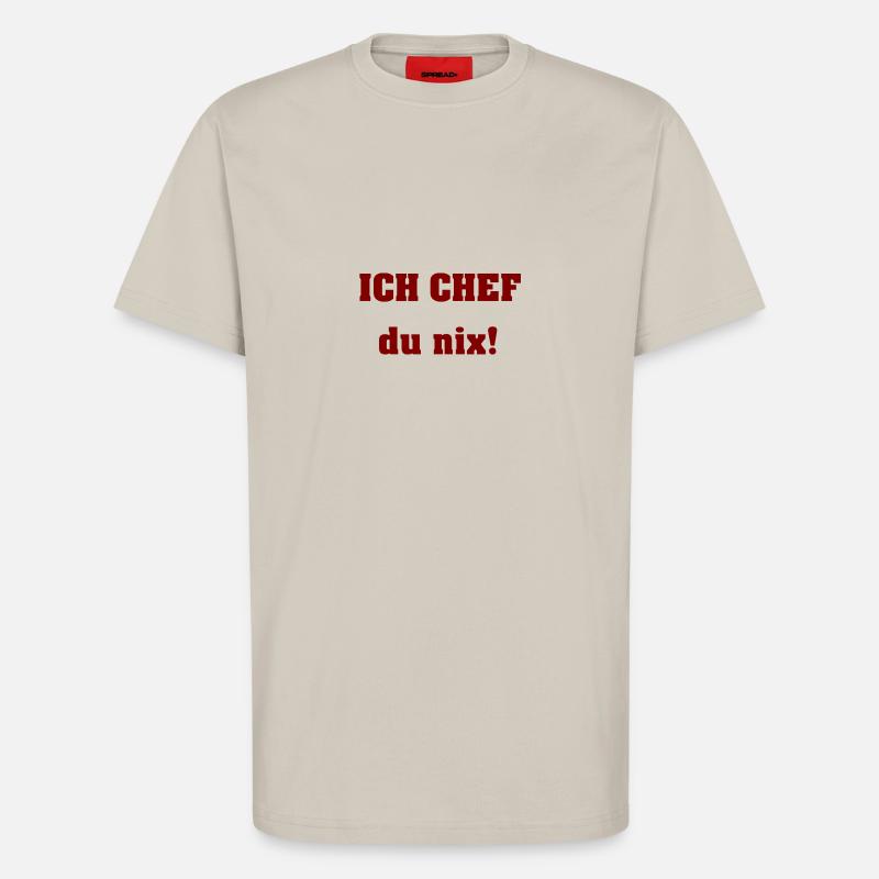 I boss you nix - T-Shirt - made by SPREAD - WARM CLAY