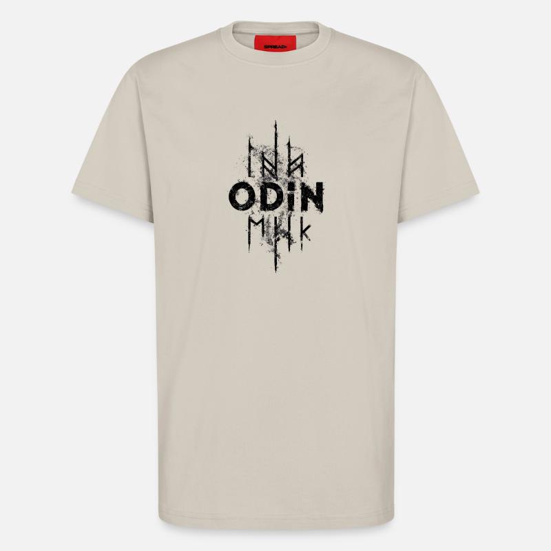 Odin-Runen-Wikinger-Edda-Gott - T-Shirt - made by SPREAD - WARM CLAY